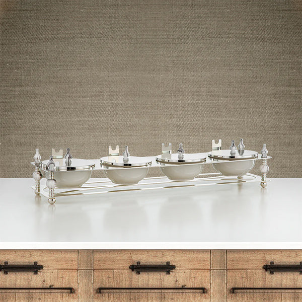 4 Part Silver Candy Set