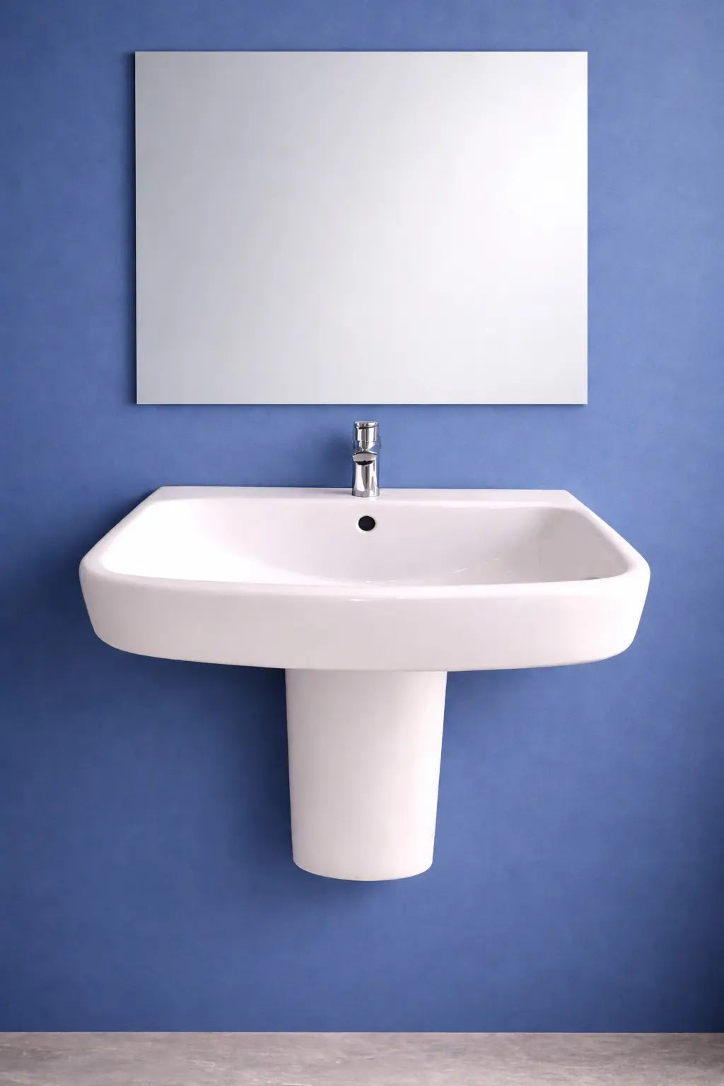 Grace Wash Basin with Slate Pedestal (Half)