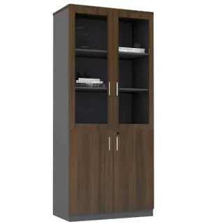 Glass Door Cabinet - KN-D305-Brown