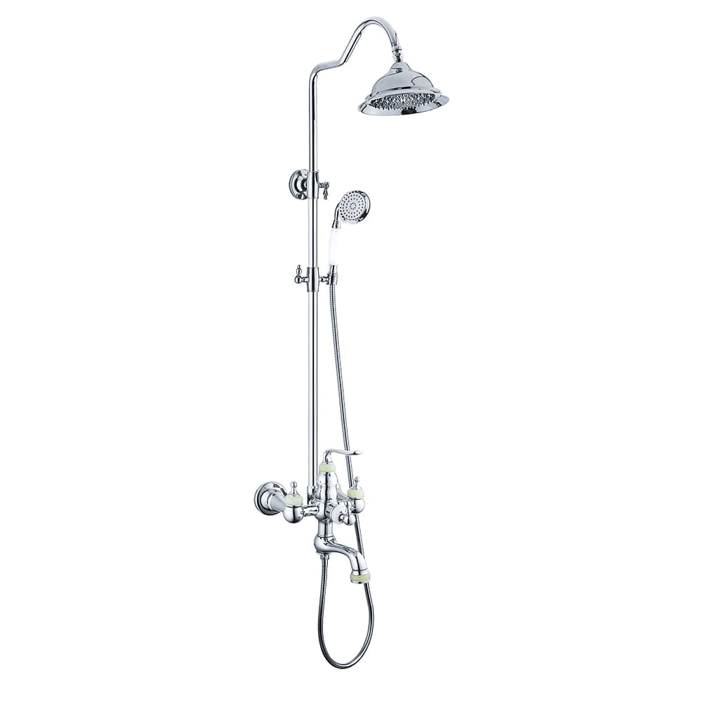 Brass Body With Ss Shower Head Pipe And Shower Hand