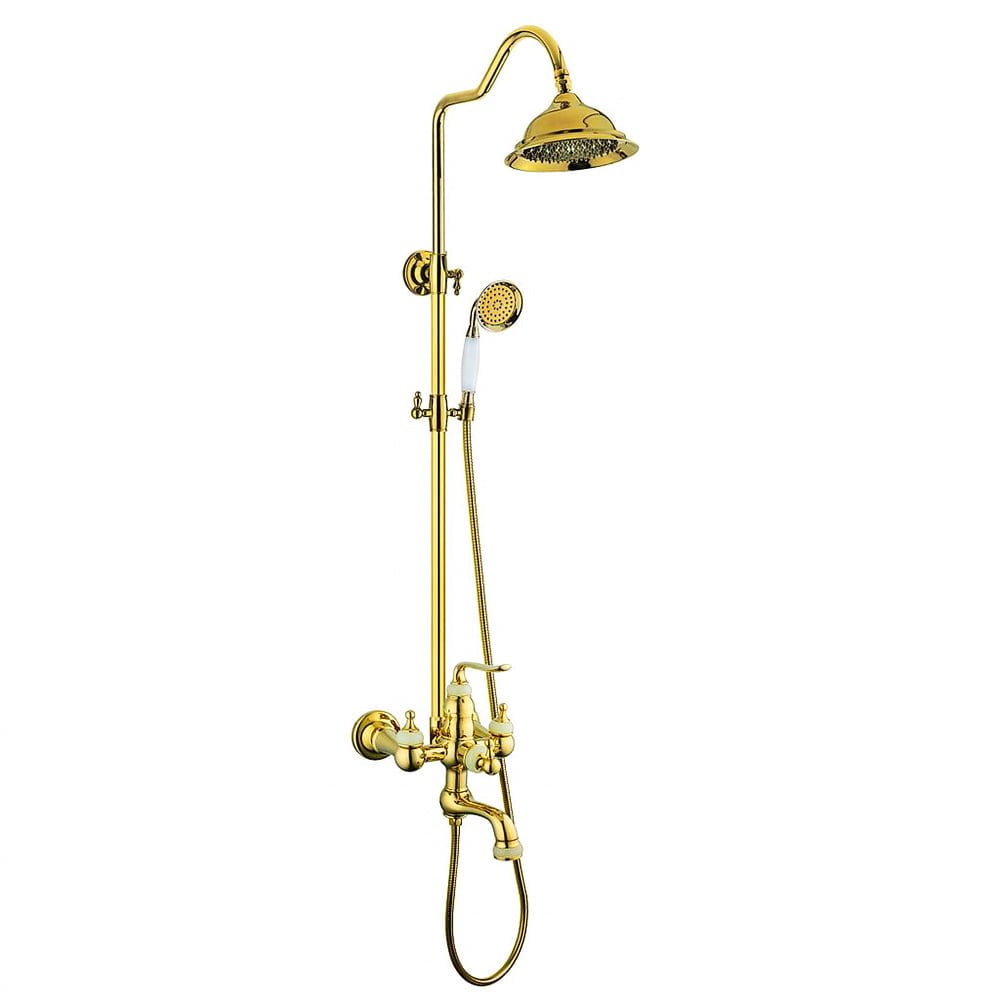Brass Body Ss Shower Head With Ss Shower Hand