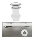 Pop-Up Basin Waste with Flexible Hose Without Overflow HF1003-P SS304