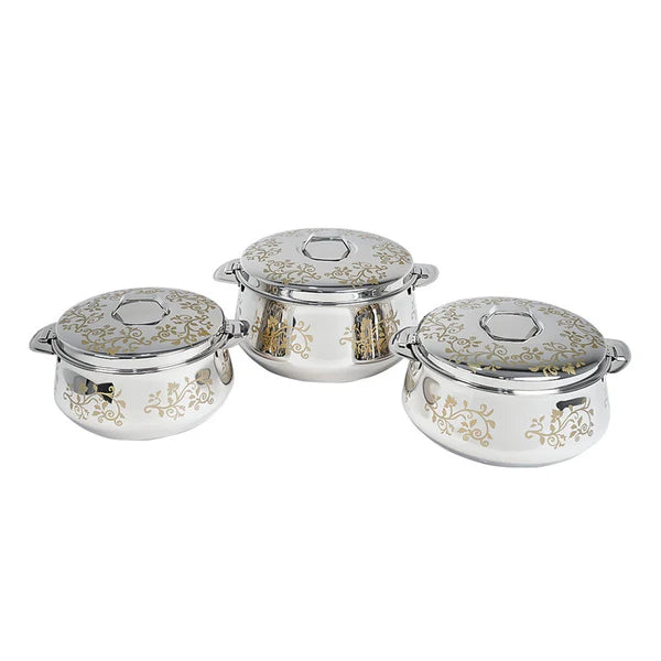 Aksharam Rihana Stainless Steel Hotpot 3 Pieces Set