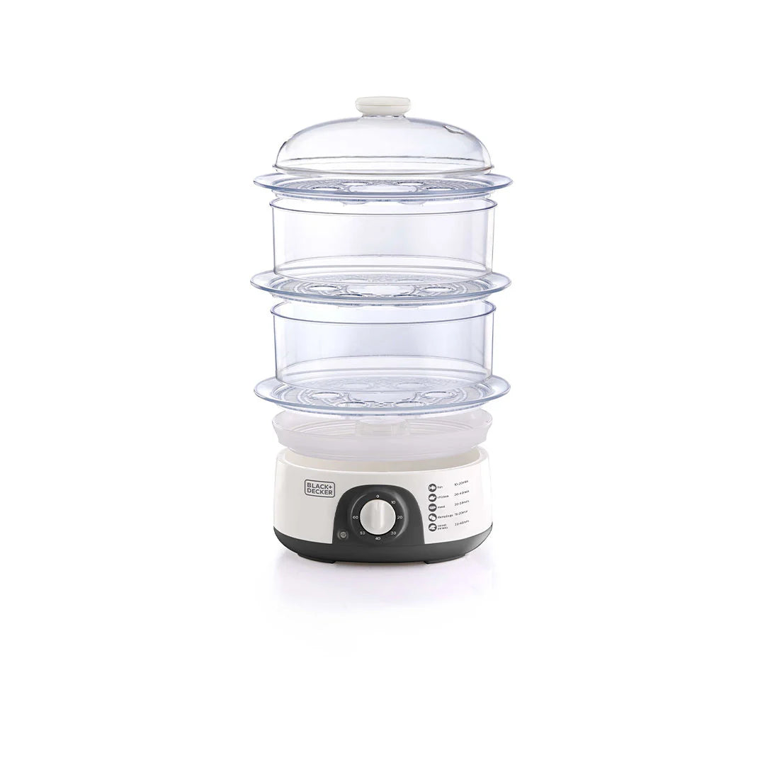 Black+Decker 775W 10L 3-Tier Food Steamer