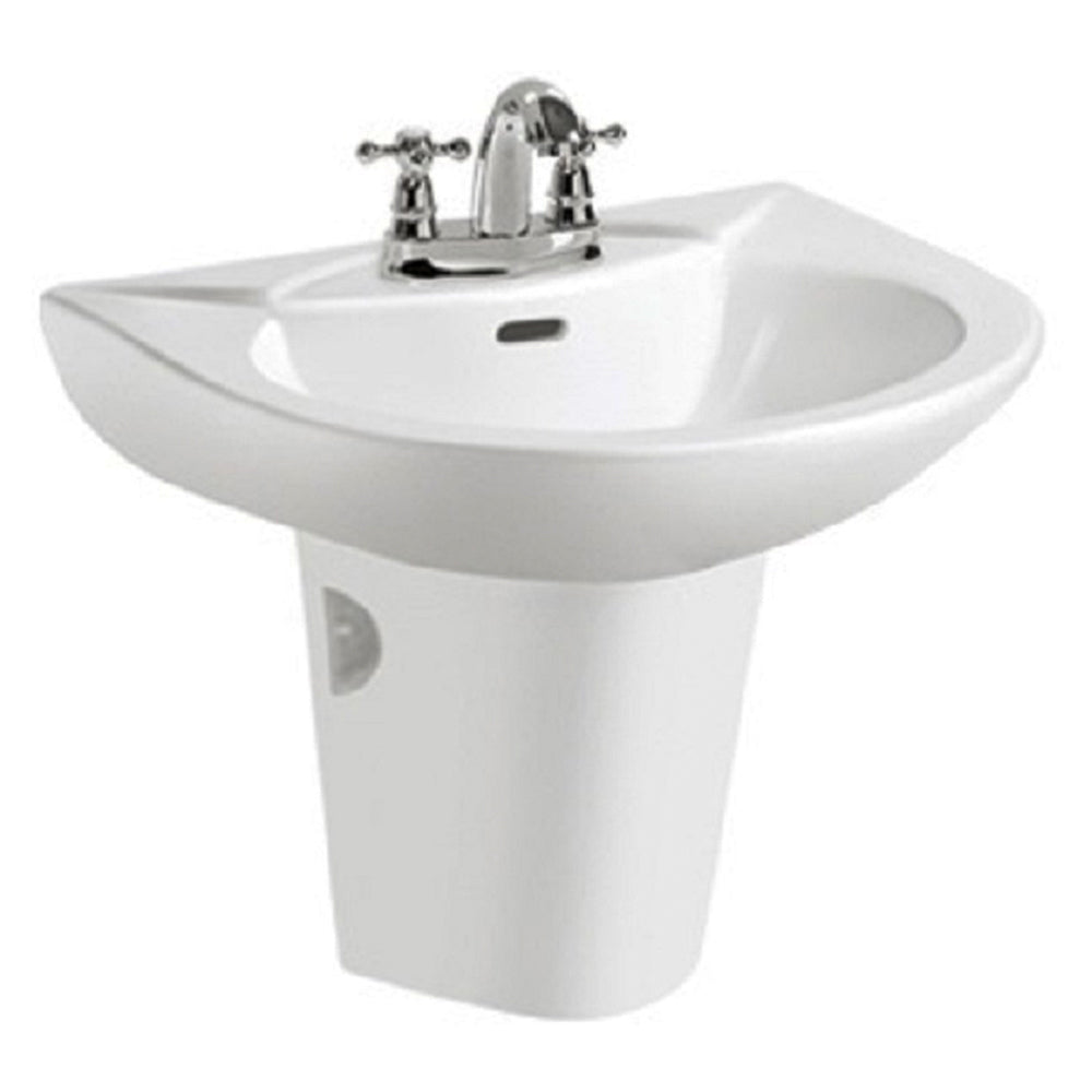 Half Pedestal Wash Basin - White
