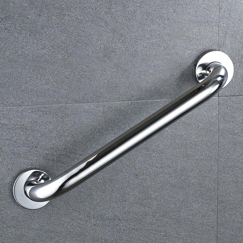 Wall Mount Bathroom Handlebar - Mirror Chrome