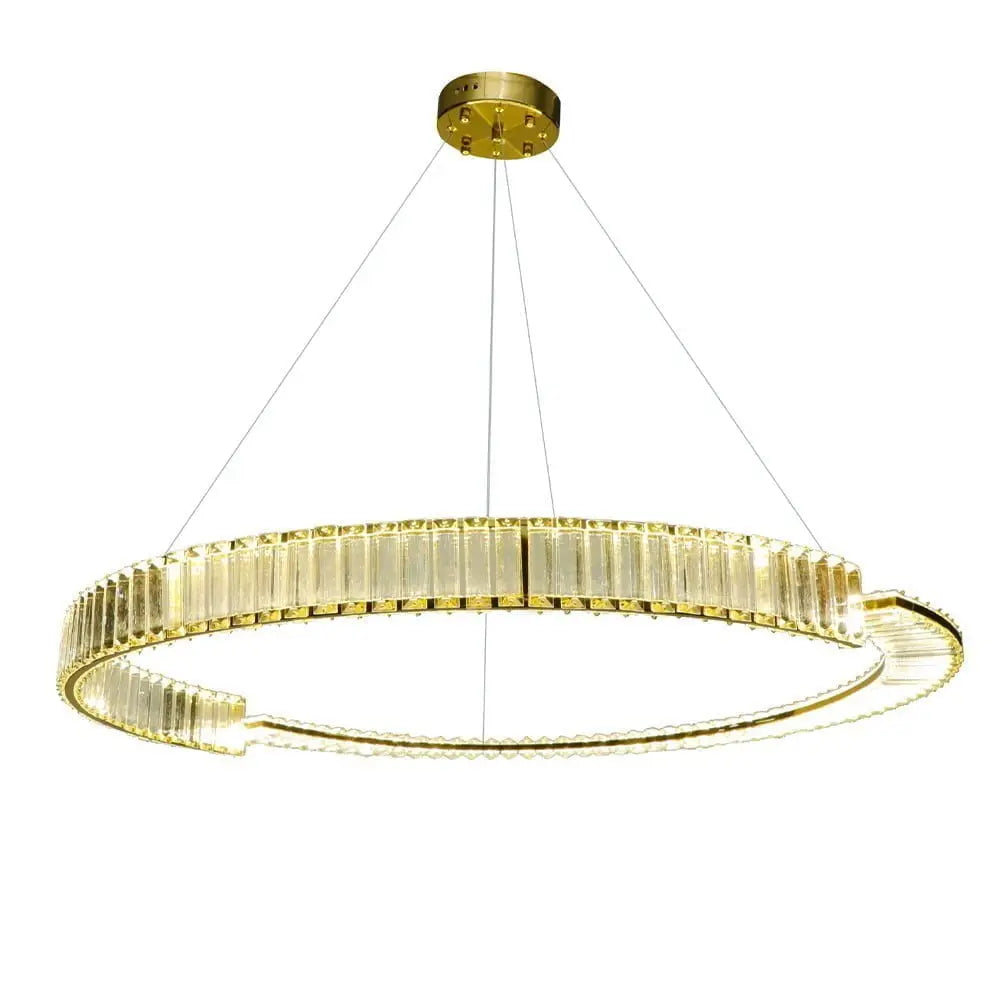 Modern Luxury Rings Crystal Circle Chandeliers Hanging Lights BoB Lights