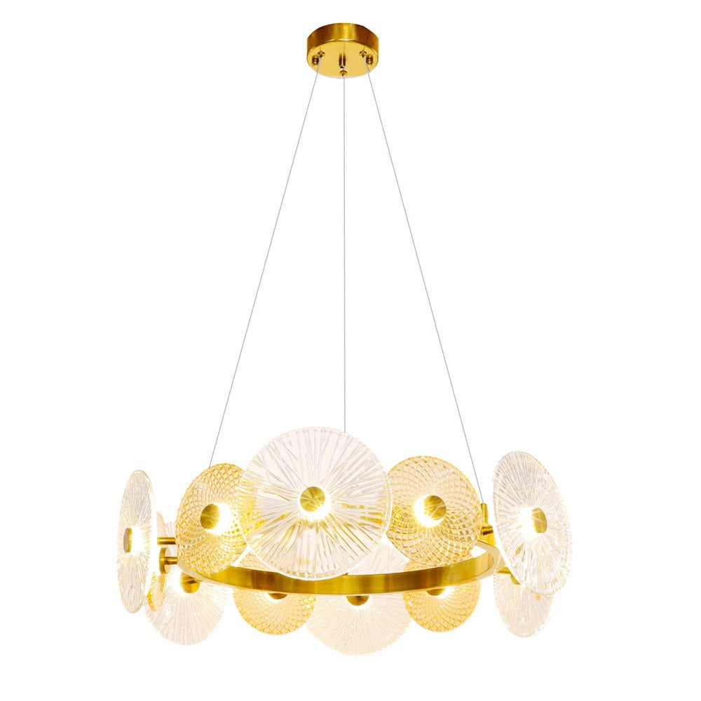Modern Round Firework Glass Led Hanging Lights - Omk8834 (d65)