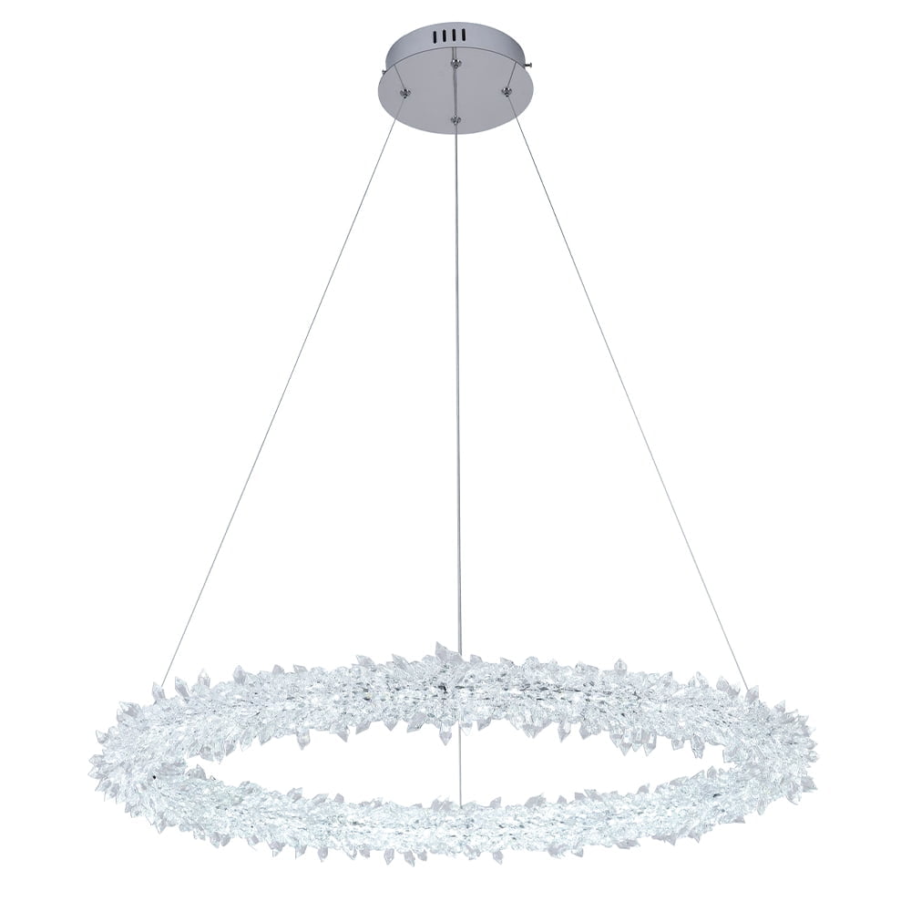 Modern Ring Crystal Led Ceiling Chandelier Hanging Light - Omd8138/100
