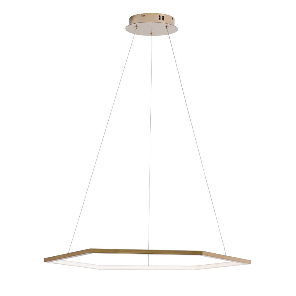 مصباح معلق حديث من الخشب على شكل سداسي مزود بإضاءة LED - Omk8031 (s1200)