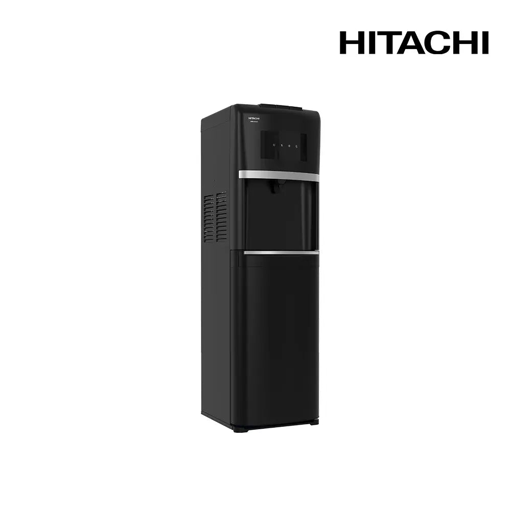 موزع مياه هيتاشي أسود اللون، يُركب في الأسفل