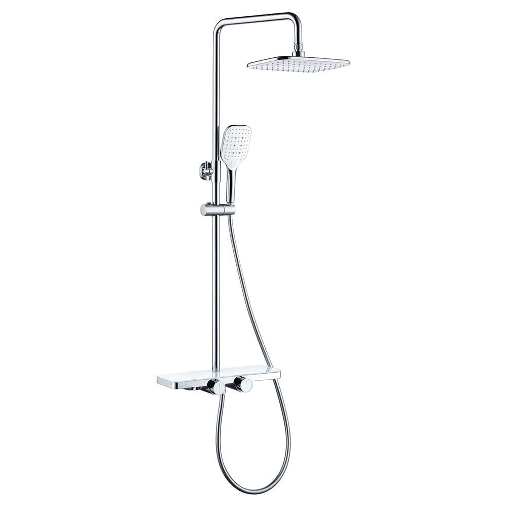 Shower Set Hot & Cold Chrome