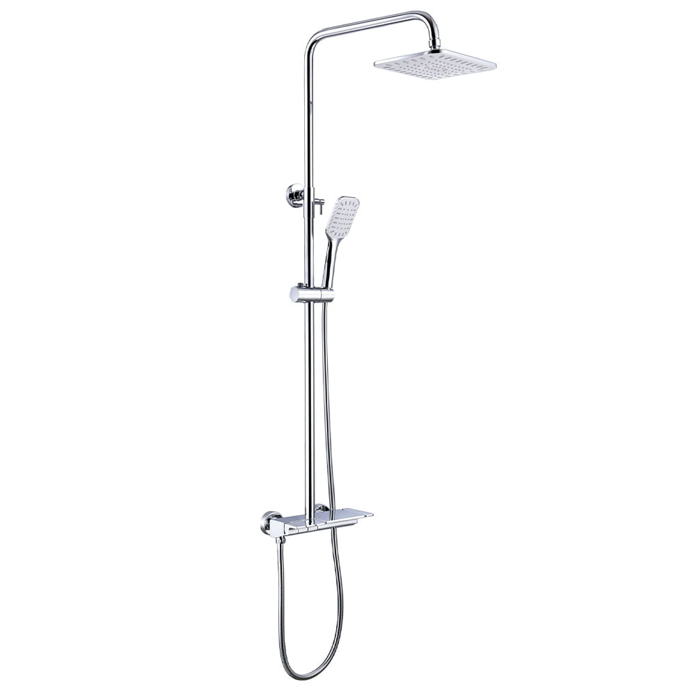 Hot & Cold Shower Set - Chrome