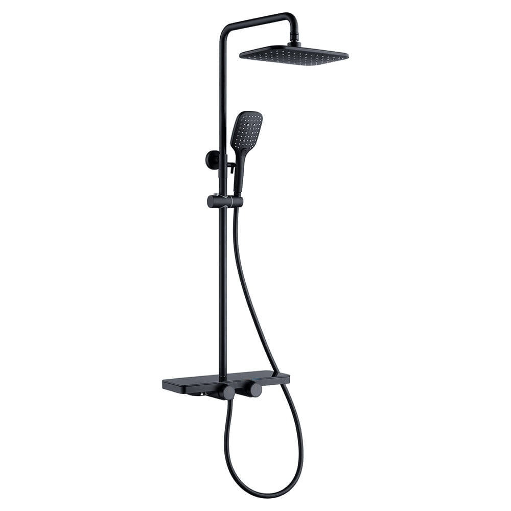 Shower Set Hot & Cold Matt Black