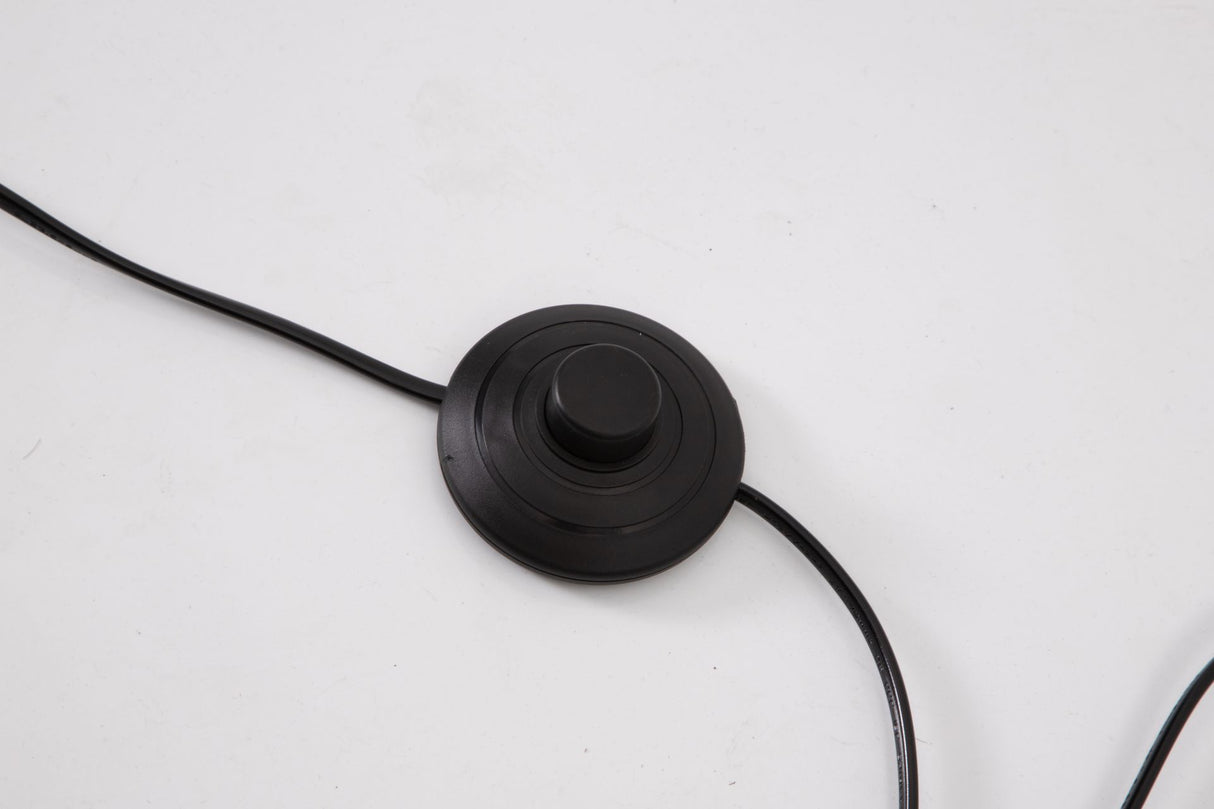 Floor lamp-SM2289F-A-D555×H1700-Black-Aluminum+Rattan