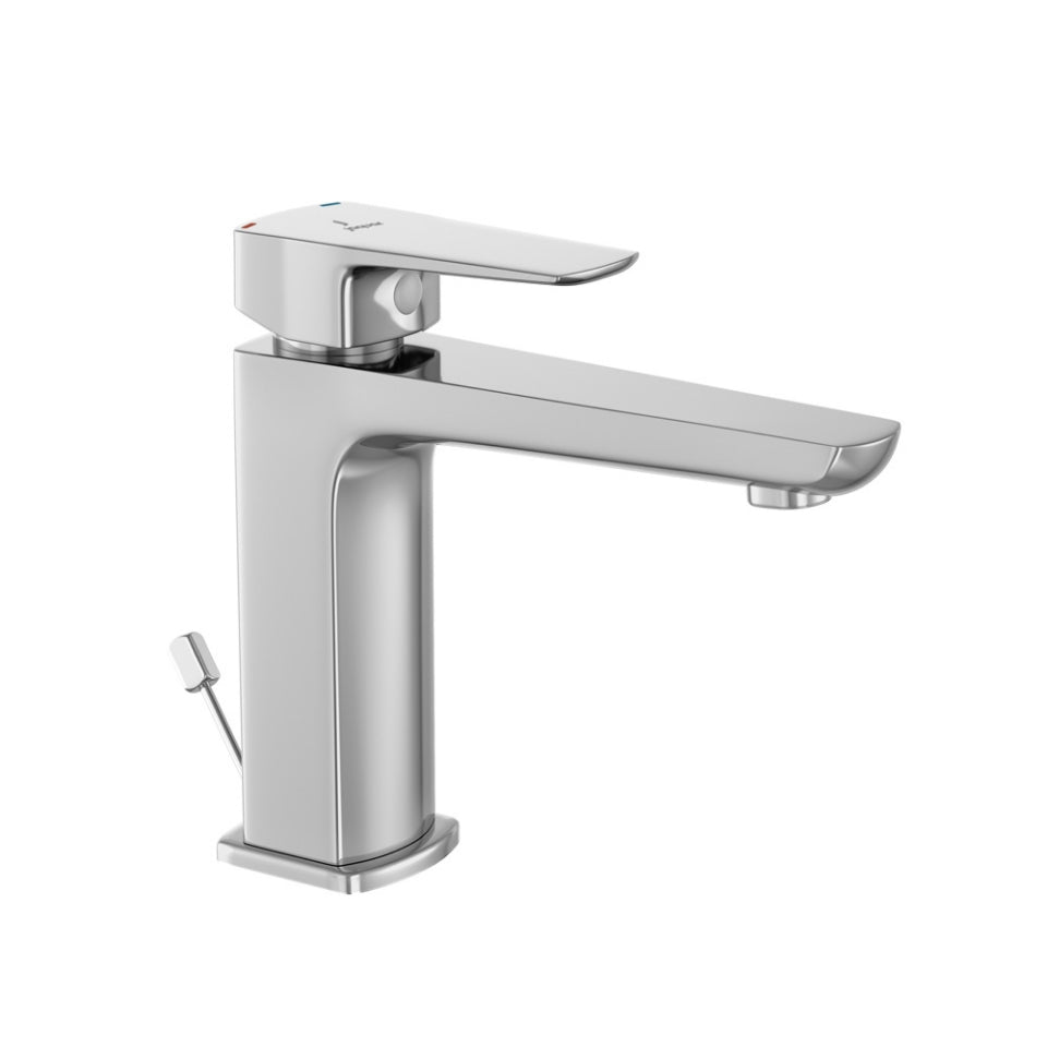 Single Lever Basin Mixer with Popup Waste - Chrome