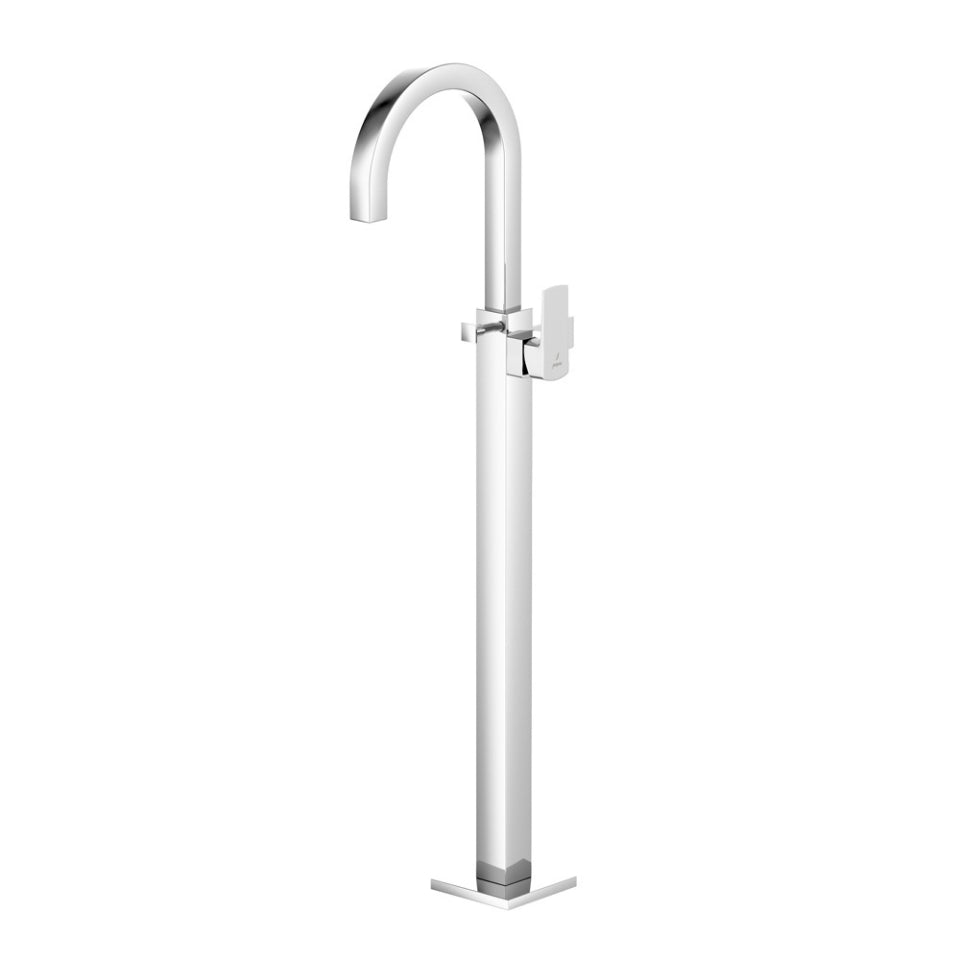 Exposed Parts of Floor Mounted Single Lever Bath Mixer - Chrome