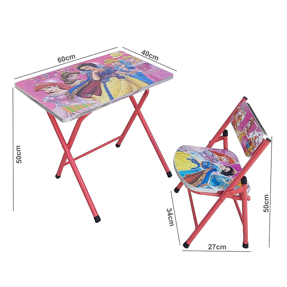 Kids Foldable Study Table Chair Set