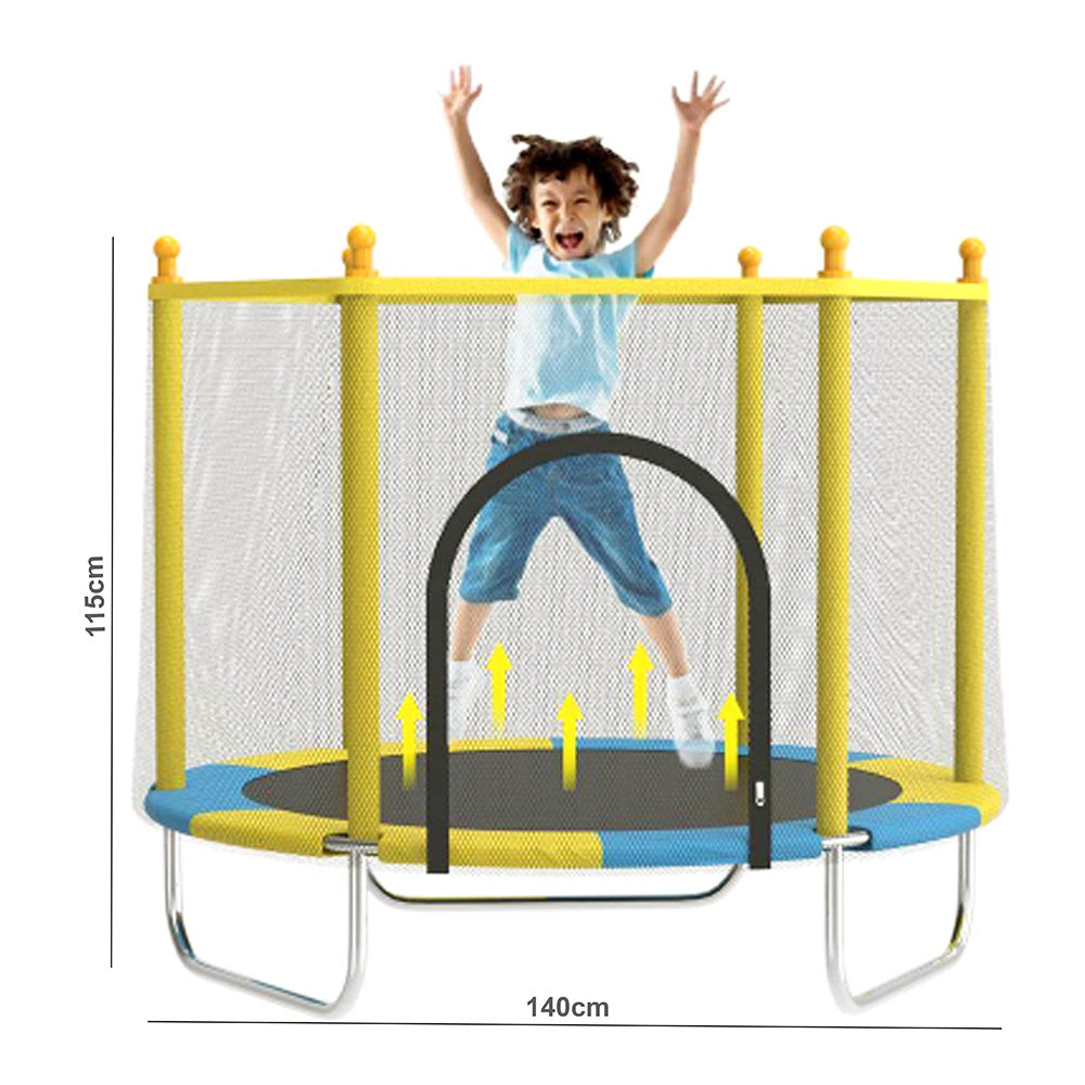 Trampoline With Safety Net Protection