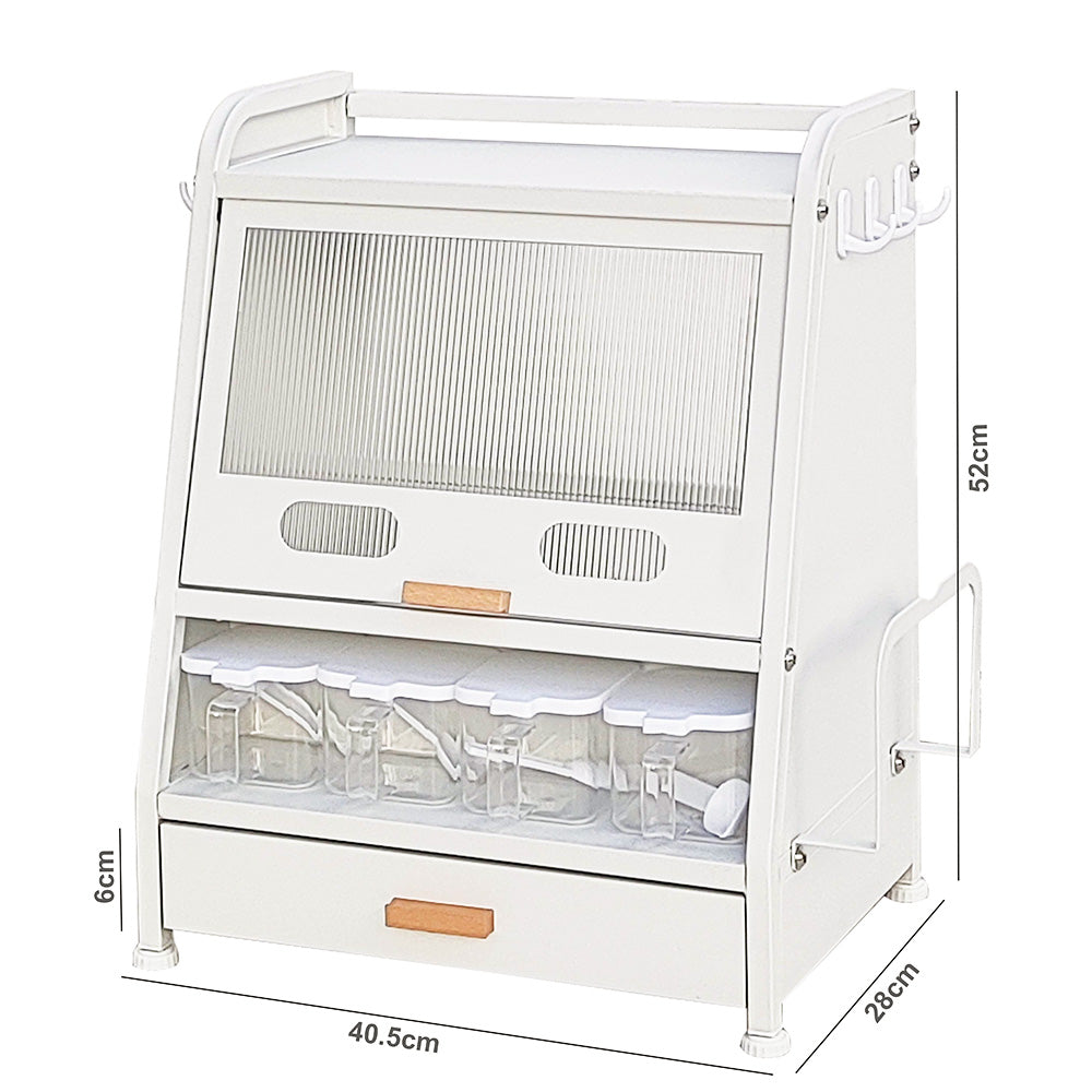 Kitchen Spice Jar Storage Cabinet Rack