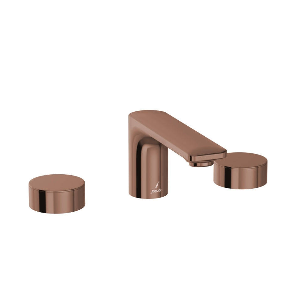 3-Hole Basin Mixer - Blush Gold PVD