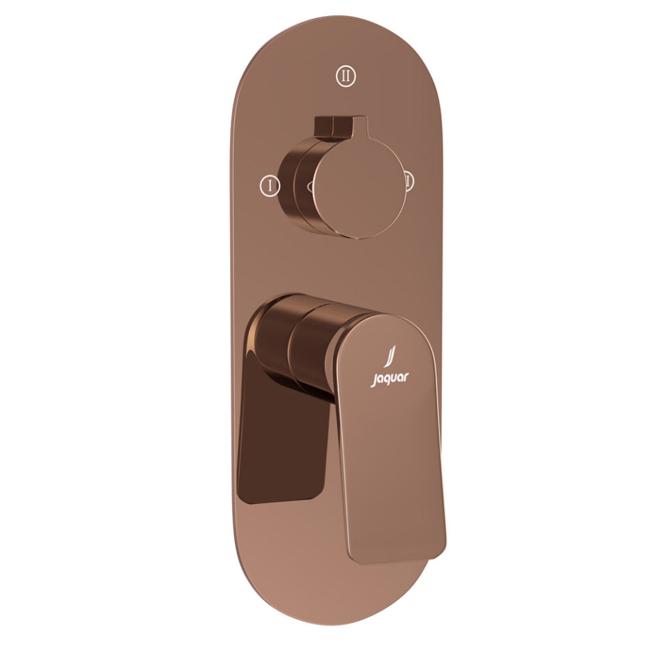 Aquamax Exposed Part Kit of Single Lever Shower Mixer with 3-way diverter - Blush Gold PVD