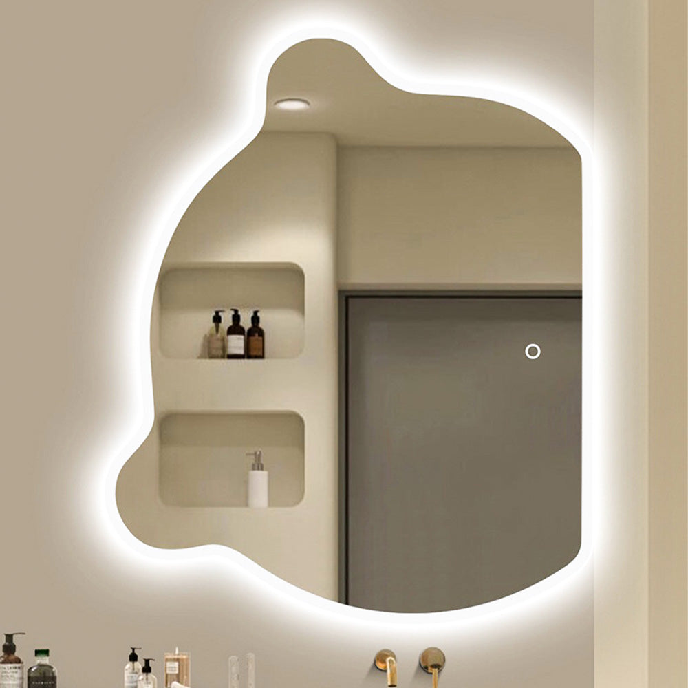 Bear Head Shaped Bathroom Led Tempered Mirror
