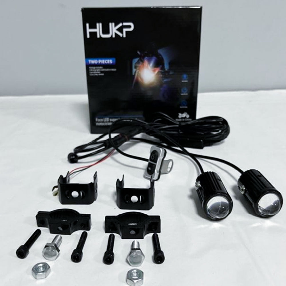 Led Dual Color Spot Light With High And Low Beam With 4 Function Flash Switch - Nw-mt76 (blk)