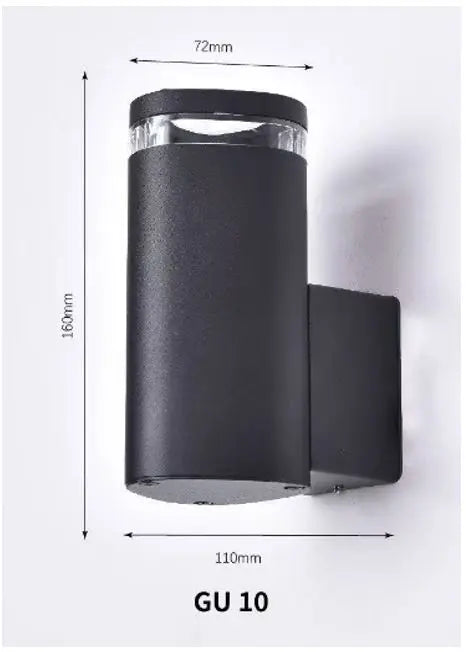 LED Wall Light BD2646 Black GU10