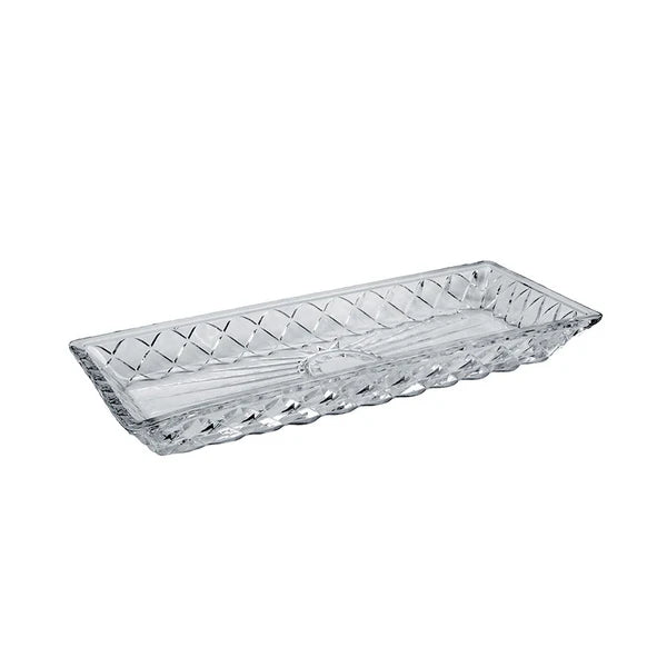 Alegre Glass 39x15x4 Cm Crystal Service Tray