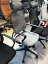 Office Chair Grey with Headrest