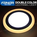 Led RD3+3W Panel Light 6000k White+Warmwhite