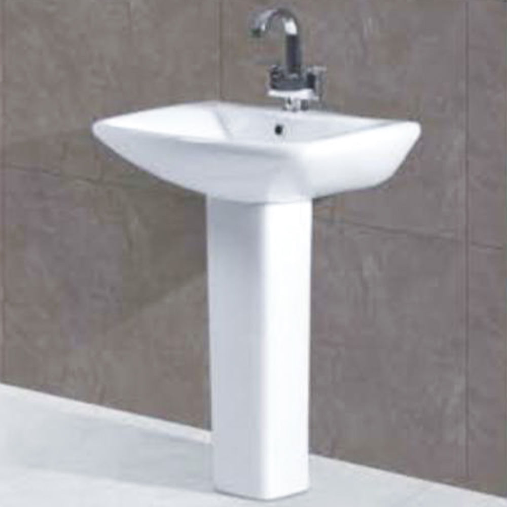 Lexo-w/b With Full Pedestal White