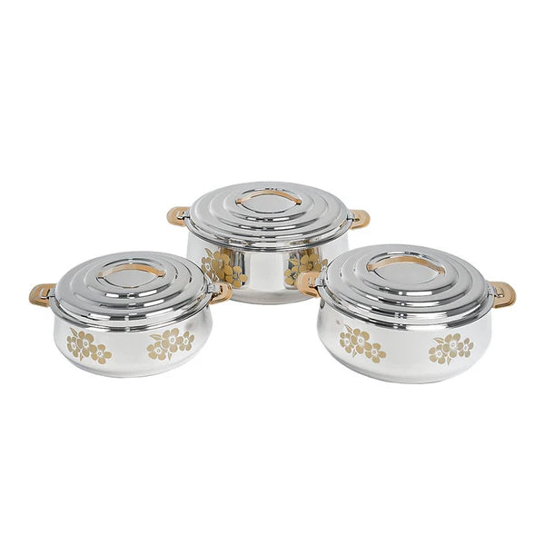 Aksharam Hilux Stainless Steel Hotpot 3 Pieces Set