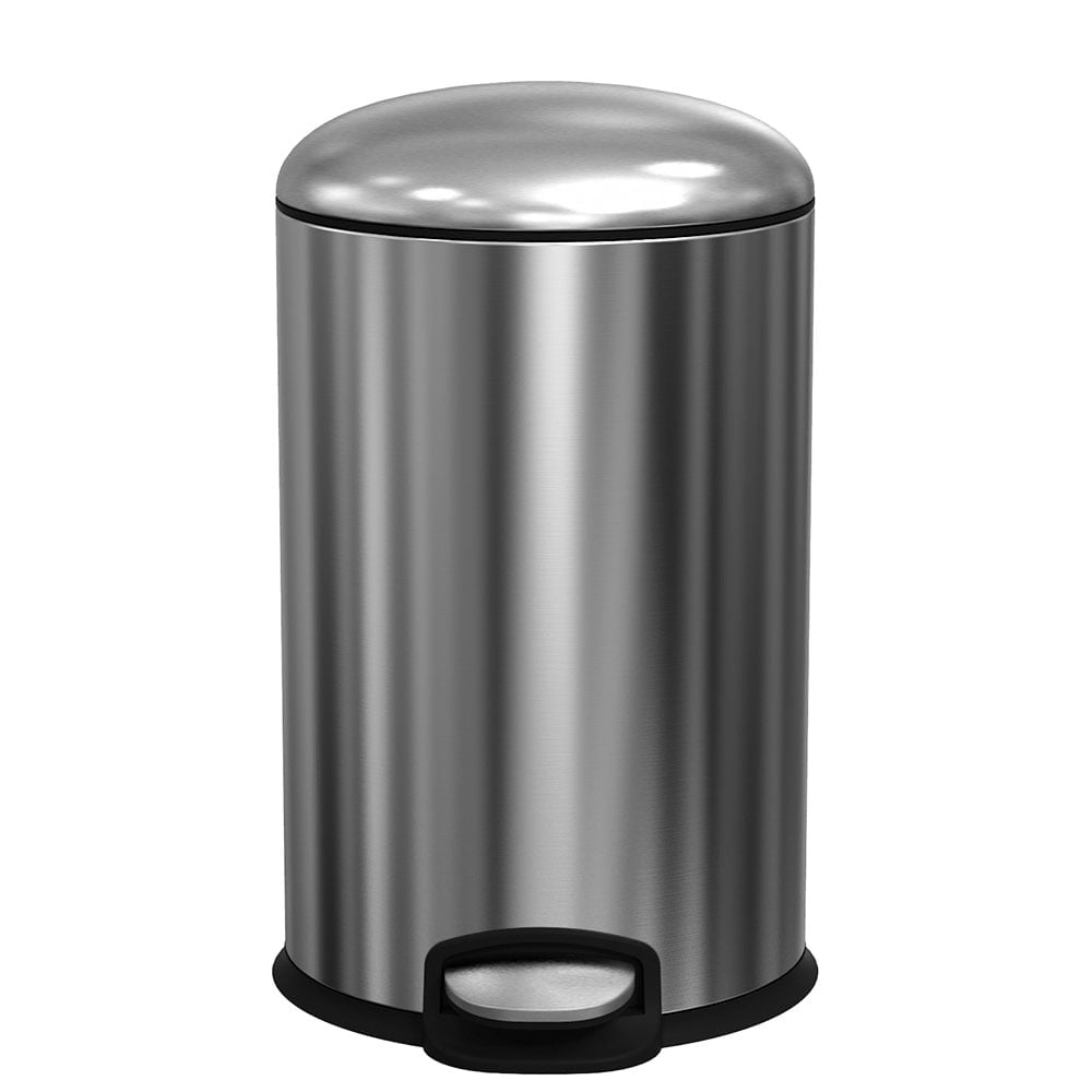 Dustbin Pedal Type Matt Steel 30l