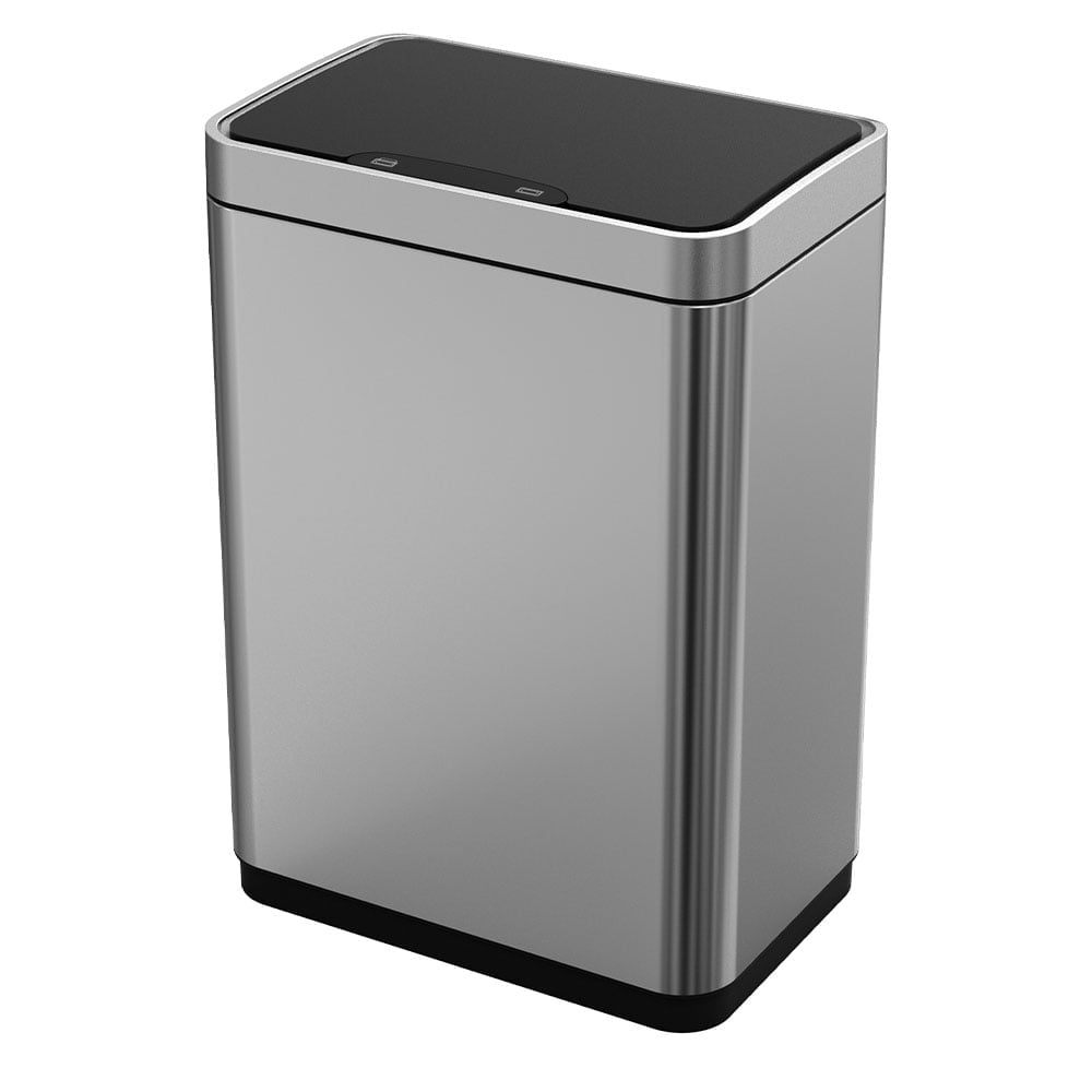 Sensor Dual Compartment Dustbin Matt Steel - 50l