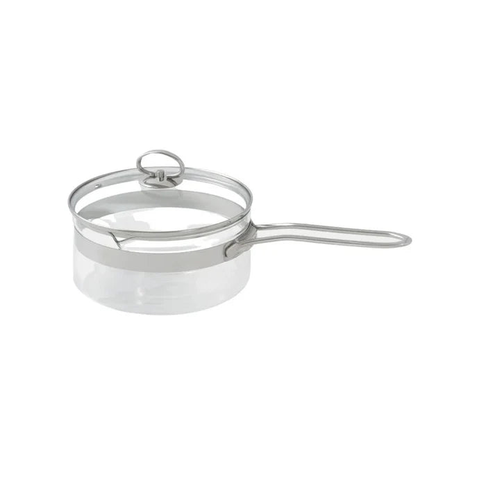 Belissam 2.2L Borosilicate Glass Saucepan with Lid