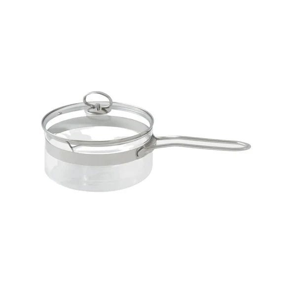 Belissam 2.2L Borosilicate Glass Saucepan with Lid