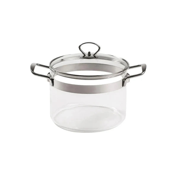 Belissam 3.6L Borosilicate Glass Cooking Pot with Lid