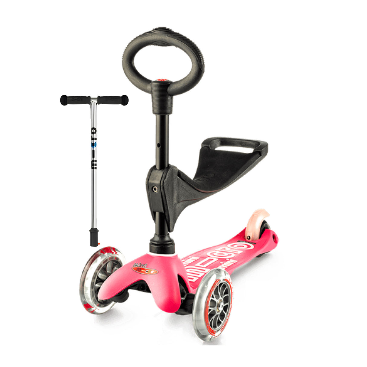 Micro Mini 3in1 Deluxe Pink Scooter – MMD009