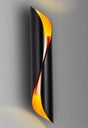 مصباح جداري LED أبيض مع وميض ذهبي MLA1002W، قطر 80 مم × ارتفاع 400 مم
