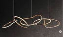 MLA7611 Abstract Modern LED Light - Metal+Brushed Gold L1200mm