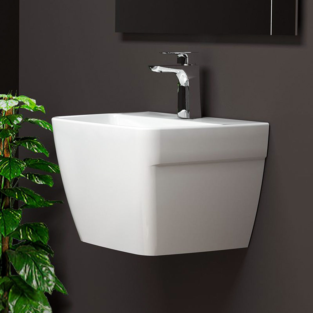 Model-a Wall Hung Wash Basin 1-hole - Off White-ffc