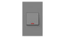 MPS058 - 1 Gang 45DP Switch with Indicator (146 Type) Silver