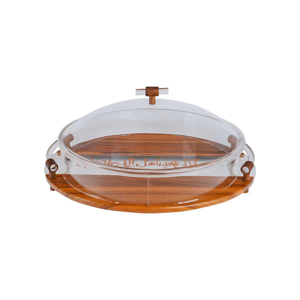 Red Cherry Fruit Serving Tray With Cover