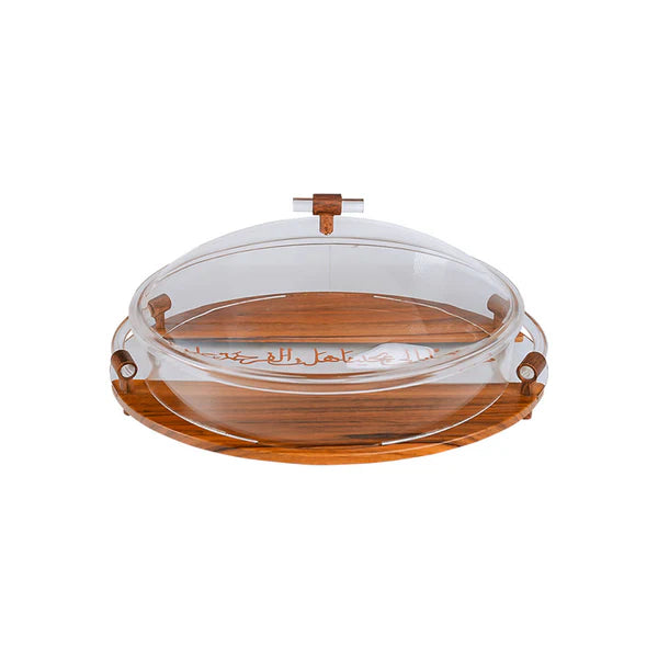 Red Cherry Fruit Tray With Cover