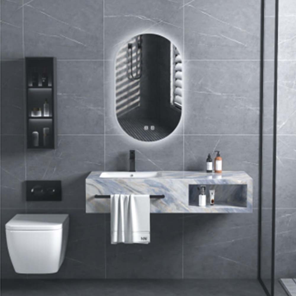 Marble Cabinet White& blue- (1set-2carton)