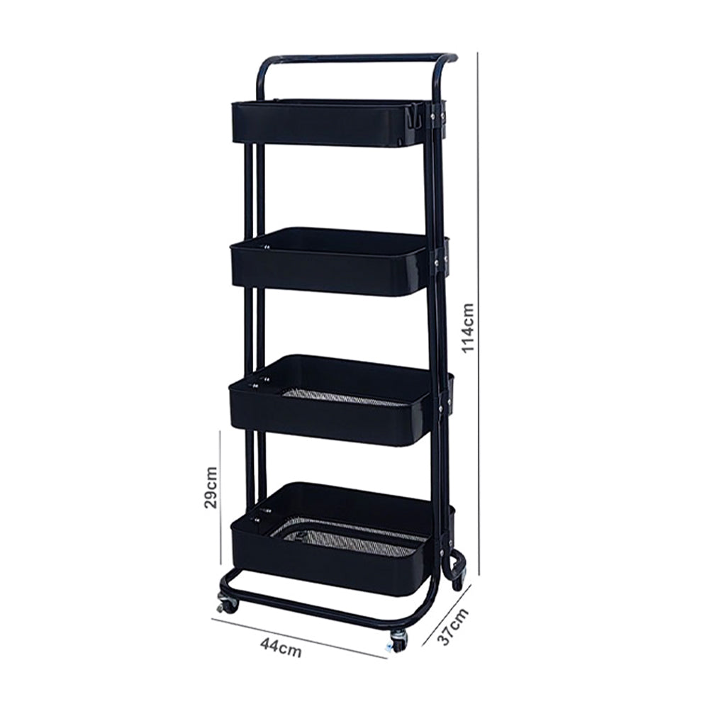Metal 4 Tier Multi-purpose Organizer Kitchen Rack