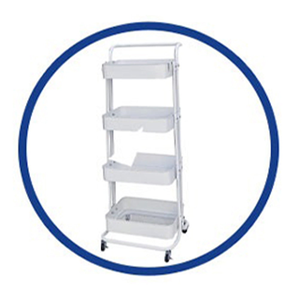 Metal 4 Tier Multi-purpose Organizer Kitchen Rack