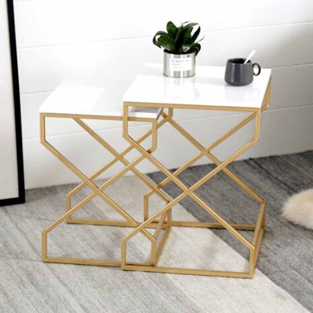 Metal End Table 400x650mm-gold (cy2006)